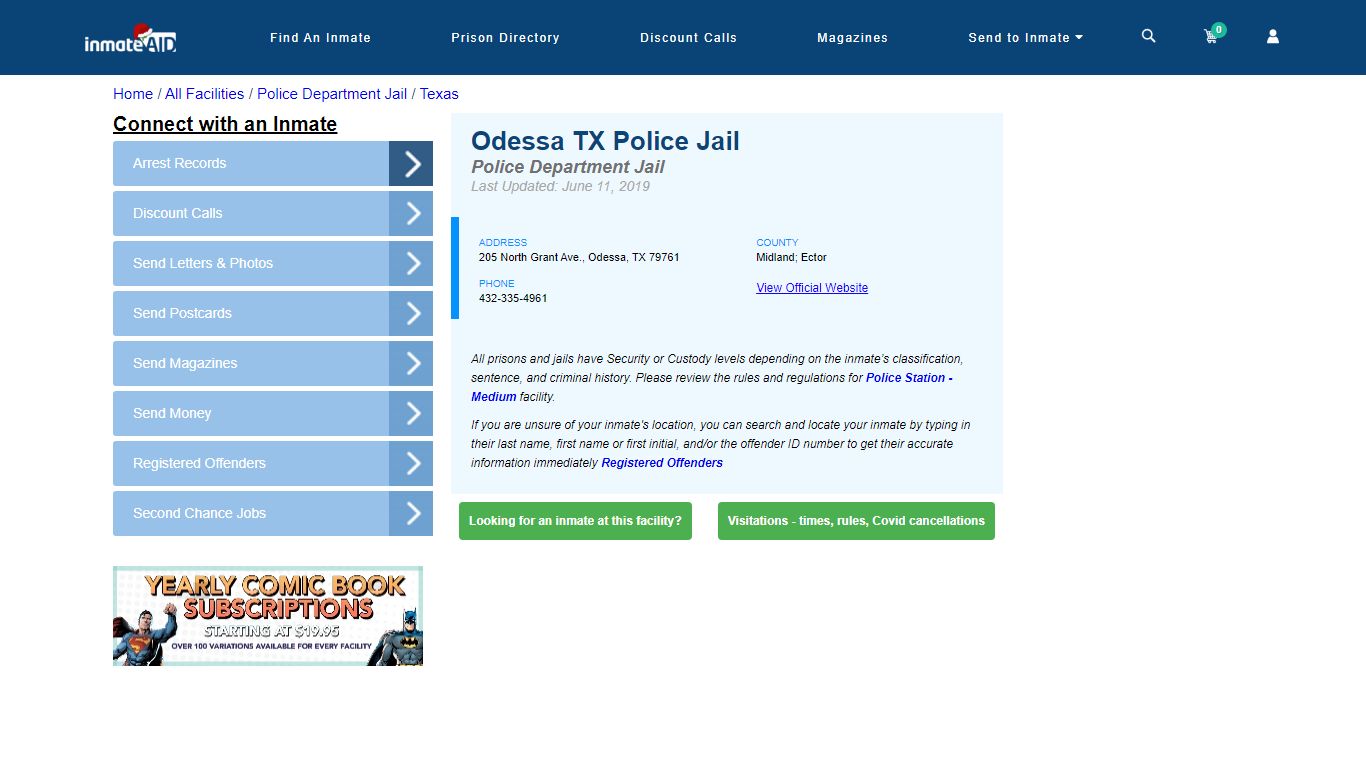 Odessa TX Police Jail & Inmate Search - Odessa, TX